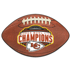 Kansas City Chiefs Football Rug - 20.5in. x 32.5in., 2020 Super Bowl LIV Champions