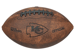 Kansas City Chiefs Football - Vintage Throwback - 9 Inches