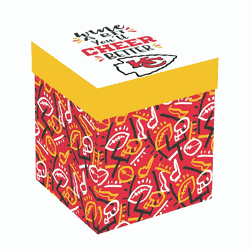 Kansas City Chiefs Glass 17oz Wine Stemless Boxed