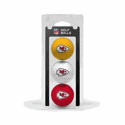 Kansas City Chiefs Golf Balls - 3 Pack