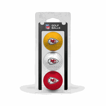 Kansas City Chiefs Golf Balls - 3 Pack