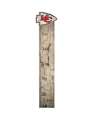 Kansas City Chiefs Growth Chart Sign 6x36