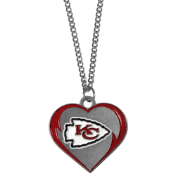 Kansas City Chiefs Heart Necklace