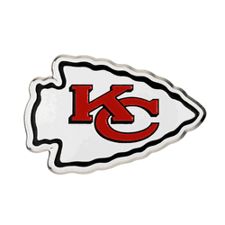Kansas City Chiefs Heavy Duty Aluminum Embossed Color Emblem