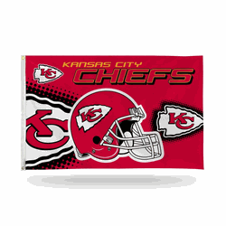 Kansas City Chiefs Helmet 3' x 5' Banner Flag