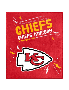 Kansas City Chiefs HSN Plush Throw 60x70