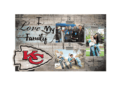 Kansas City Chiefs I Love my Family Clip Frame