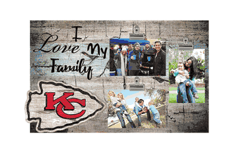 Kansas City Chiefs I Love my Family Clip Frame