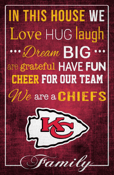 Kansas City Chiefs In This House 17x26