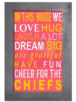 Kansas City Chiefs In This House Sign