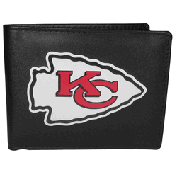 Kansas City Chiefs Leather Bi-fold Wallet, Large Logo