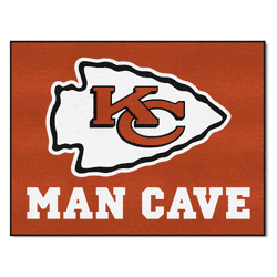 Kansas City Chiefs Man Cave All-Star Rug - 34 in. x 42.5 in.