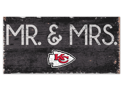 Kansas City Chiefs Mr & Mrs Sign