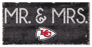 Kansas City Chiefs Mr & Mrs Sign