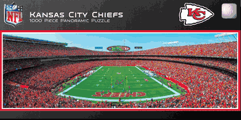 Kansas City Chiefs NFL 1000pc Panoramic Puzzle - End Zone