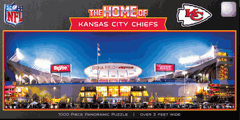 Kansas City Chiefs NFL 1000pc Panoramic Puzzle - Stadium