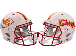 Kansas City Chiefs NFL Full Size Replica Speed Football Helmet RETRO