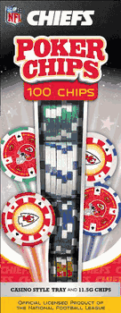 Kansas City Chiefs NFL Poker Chips 100pc