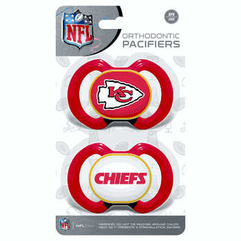 Kansas City Chiefs Pacifier 2-Pack