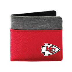 Kansas City Chiefs Pebble BiFold Wallet LRED