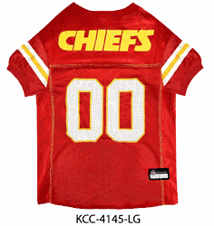 Kansas City Chiefs Pet Mesh Jersey Large