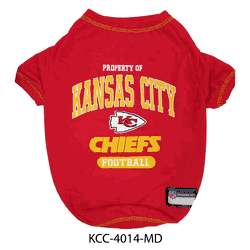 Kansas City Chiefs Pet Tee Shirt - Medium