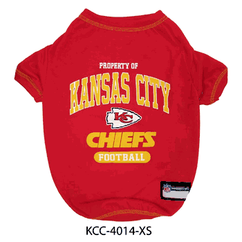 Kansas City Chiefs Pet Tee Shirt X-Small