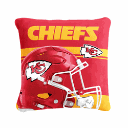Kansas City Chiefs Puff Pillow Square 18x18