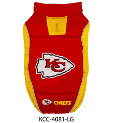 Kansas City Chiefs Puffer Vest Large