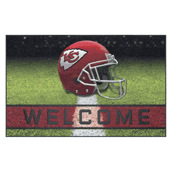 Kansas City Chiefs Rubber Door Mat - 18in. x 30in.