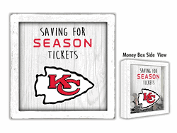 Kansas City Chiefs Saving for Tickets Money Box