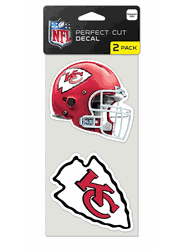 Kansas City Chiefs Set of 2 Die Cut Decals