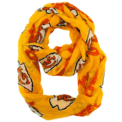 Kansas City Chiefs Sheer Infinity Scarf Alternate