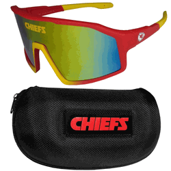 Kansas City Chiefs Shield Sunglasses with Case