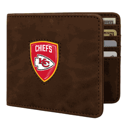 Kansas City Chiefs Shield Wallet - Brown