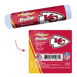 Kansas City Chiefs Smooth Mint SPF 15 Lip Balm
