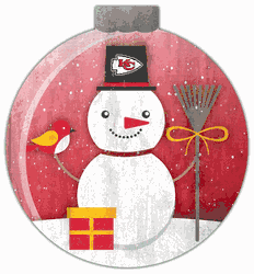 Kansas City Chiefs Snowglobe 12in Wall Art