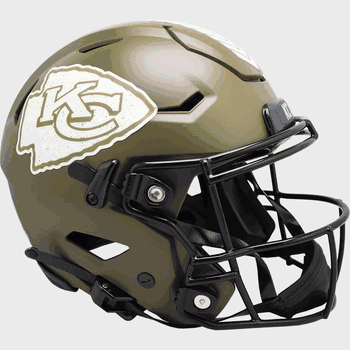 Kansas City Chiefs SpeedFlex Full Size Football Helmet SALUTE TO SERVICE