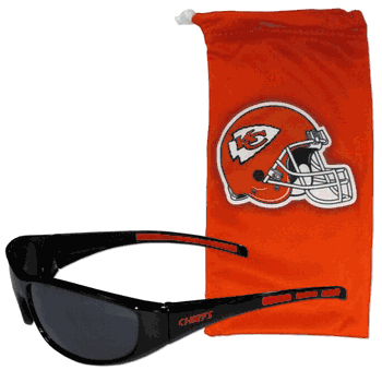 Kansas City Chiefs Sunglass and Bag Set