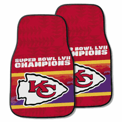 Kansas City Chiefs Super Bowl LVII 2-pc Carpet Car Mat Set