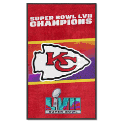 Kansas City Chiefs Super Bowl LVII 3X5 Logo Mat - Portrait