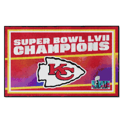 Kansas City Chiefs Super Bowl LVII 4x6 Rug