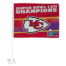 Kansas City Chiefs Super Bowl LVII Car Flag