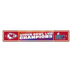 Kansas City Chiefs Super Bowl LVII Street Sign