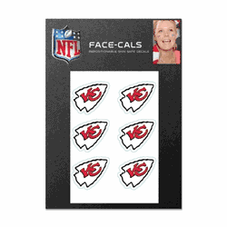 Kansas City Chiefs Tattoo Face Cals