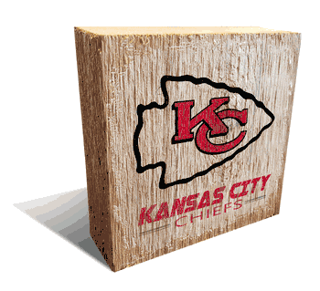 Kansas City Chiefs Team Logo Block 6X6