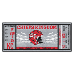 Kansas City Chiefs Ticket Runner Rug - 30in. x 72in.