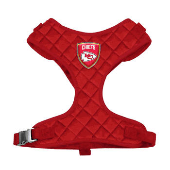 Kansas City Chiefs Velvet Pet Harness - Large