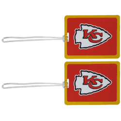 Kansas City Chiefs Vinyl Luggage Tag, 2pk