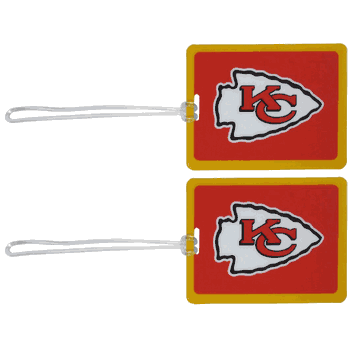 Kansas City Chiefs Vinyl Luggage Tag, 2pk